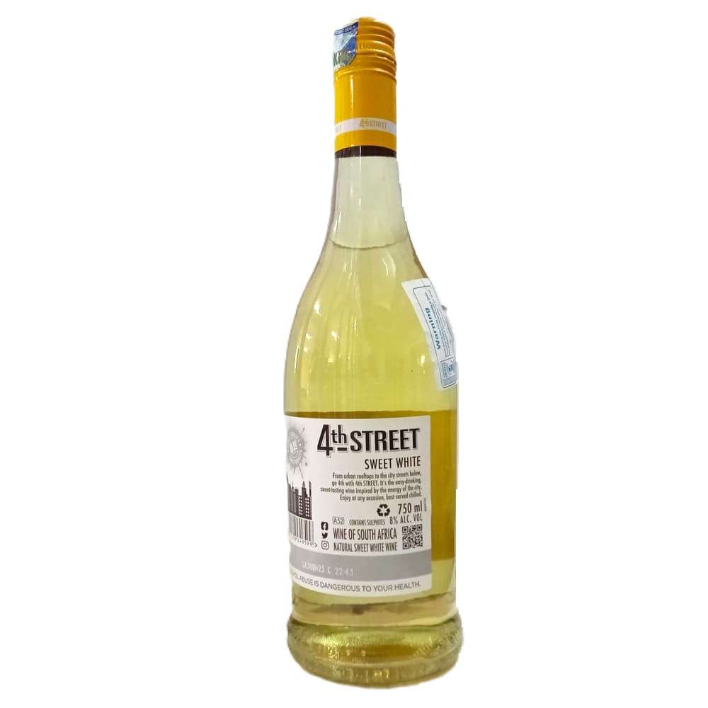 4th Street Sweet White Wine 750ml - Image 2
