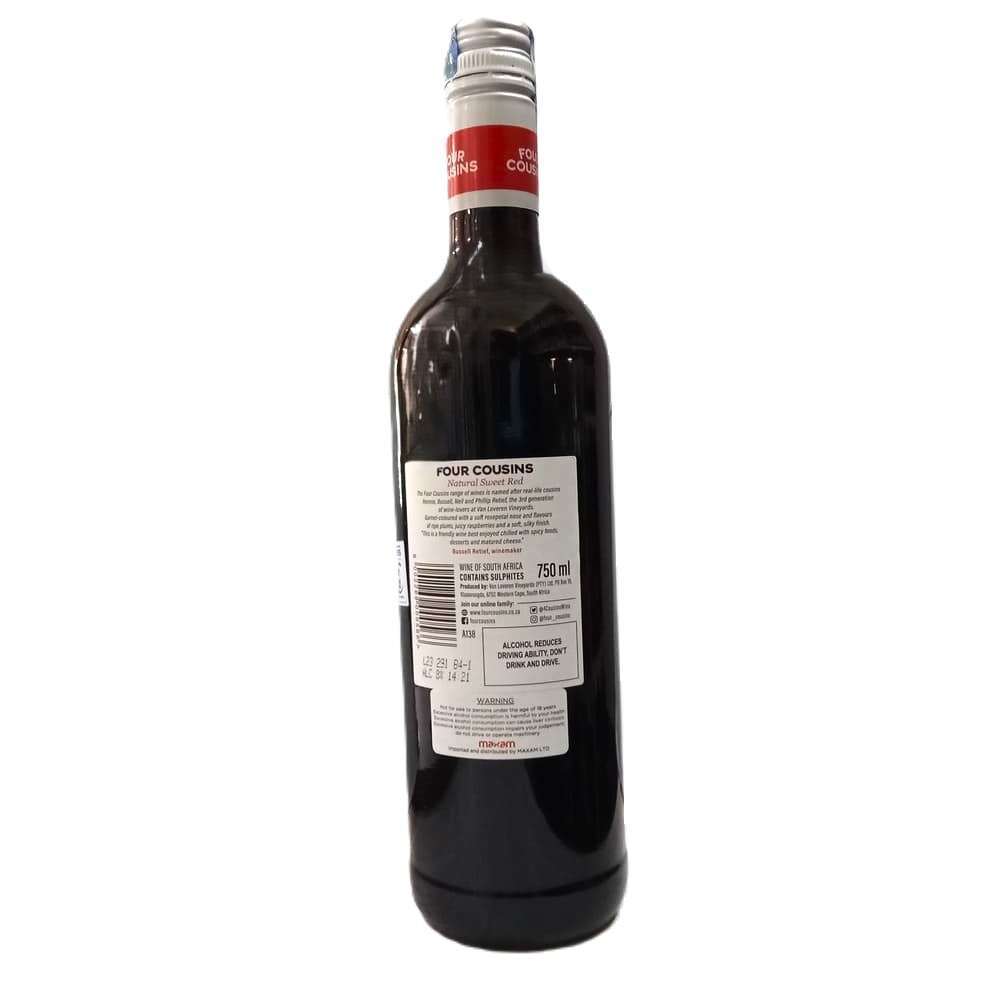 Four Cousins Sweet Red Wine 750ml - Image 2