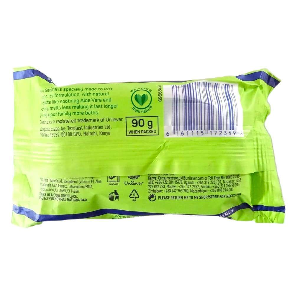 Geisha Soothing Aloe Vera & Honey Family Bathing Bar Soap 90g - Image 2