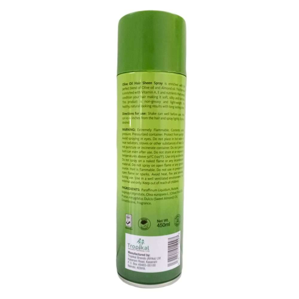 Kiss Sheen Spray Olive Oil 450ml - Image 2