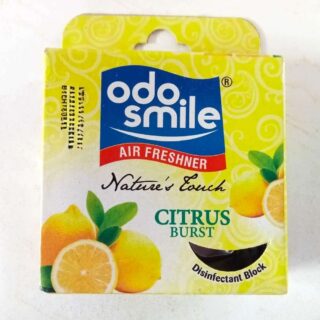 Odo Smile Citrus Burst Air Freshener Disinfectant Block 50g
