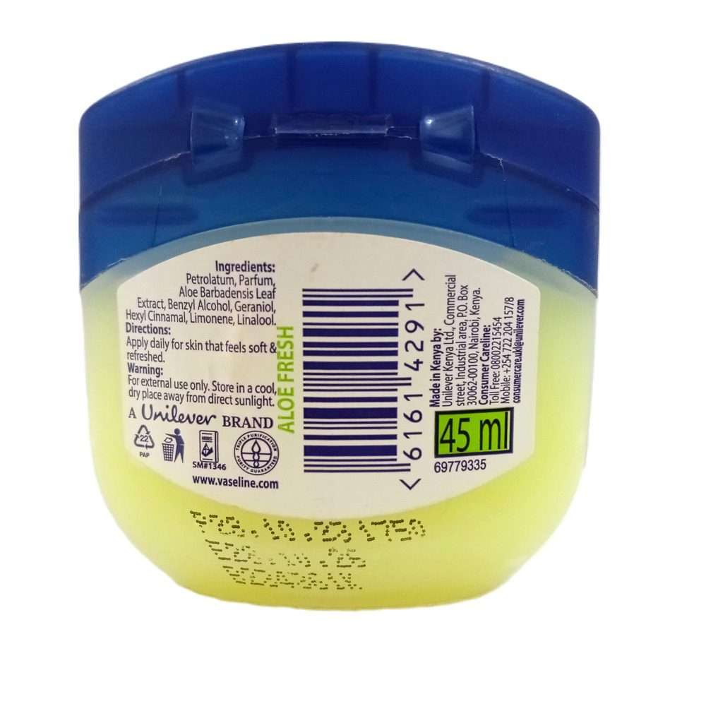 Vaseline Aloe Vera Perfumed Petroleum Jelly 45ml - Image 2