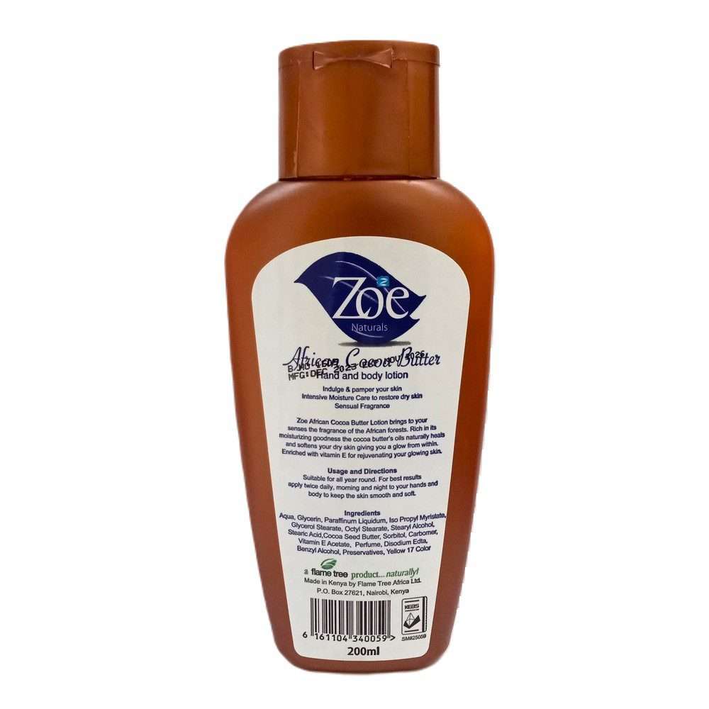 Zoe Cocoa Butter 200ml - Image 2