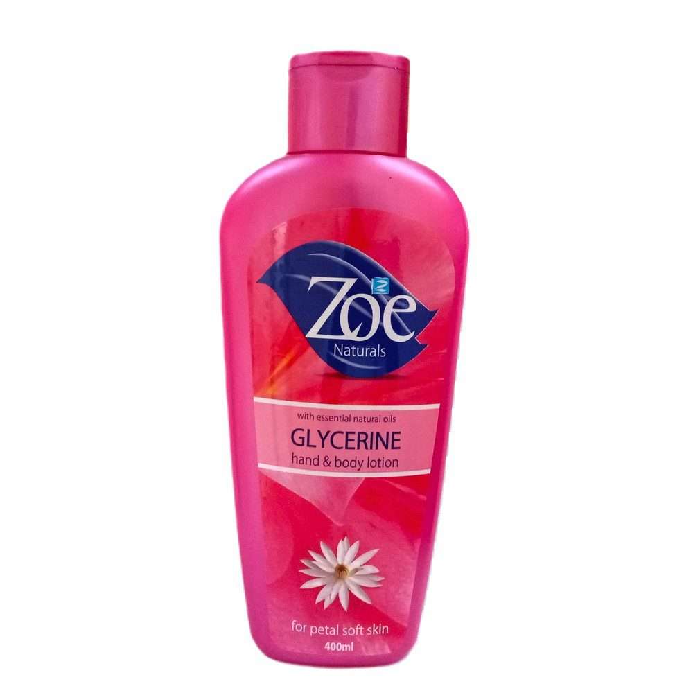 Zoe Glycerine Hand and Body Lotions 400ml