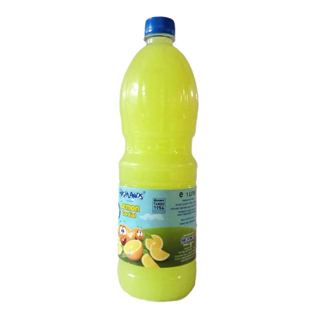 Highlands Lemon Cordial 1 Litre