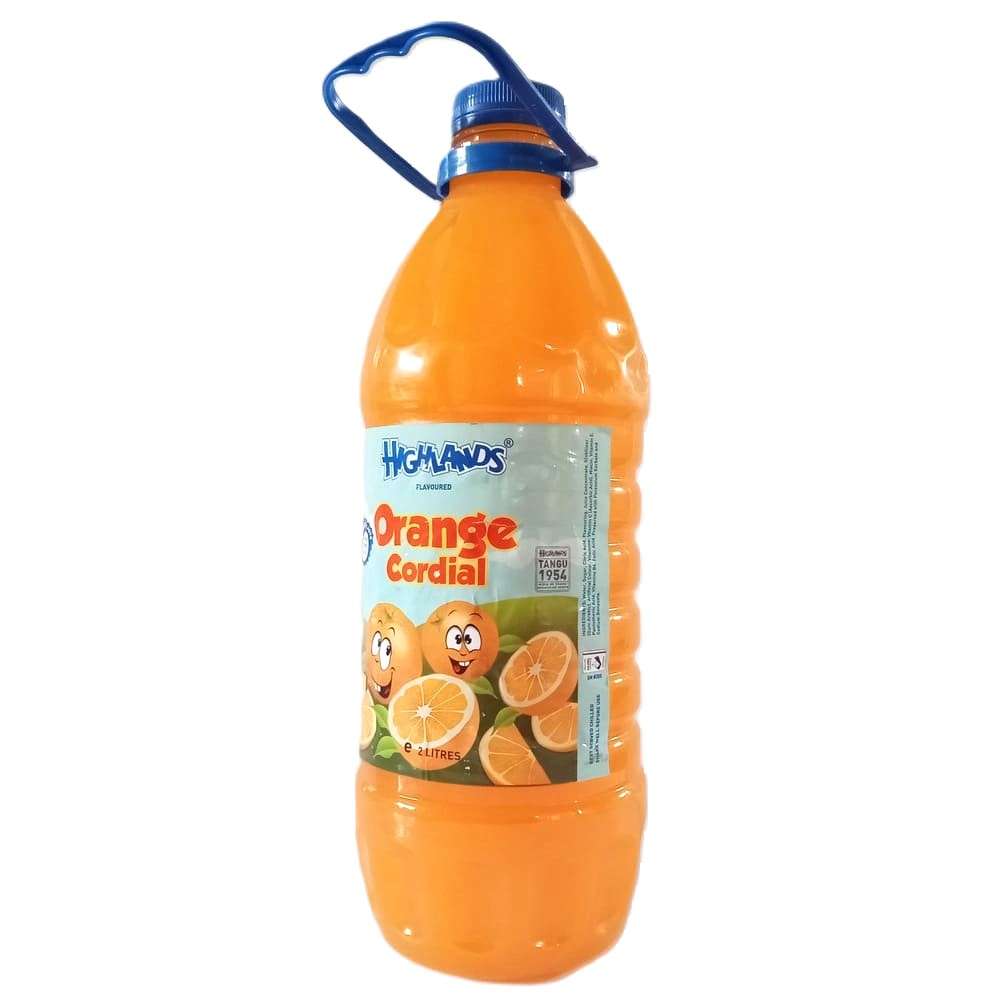 Highlands Orange Flavoured Cordial 2 Litres