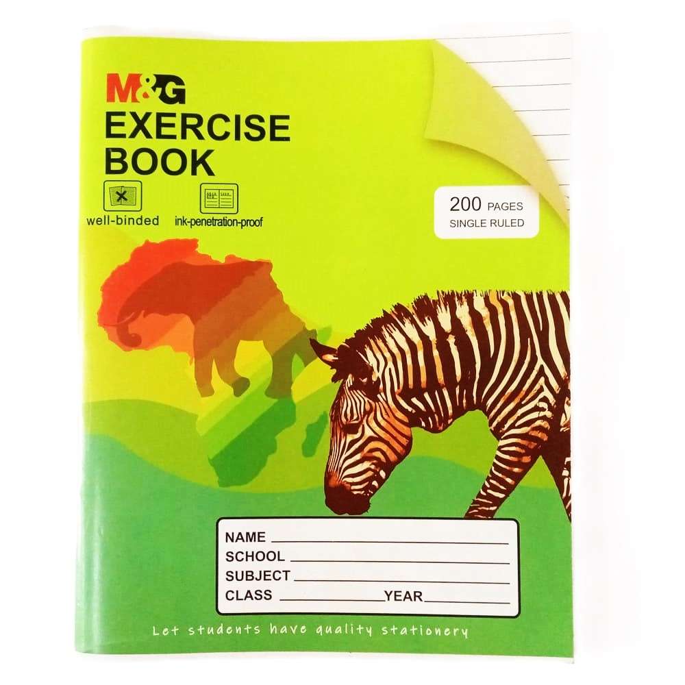 M&G Single Ruled Exercise Book 200 Pages