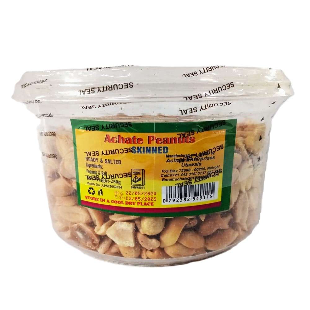 Achate Skinned Peanuts 250g