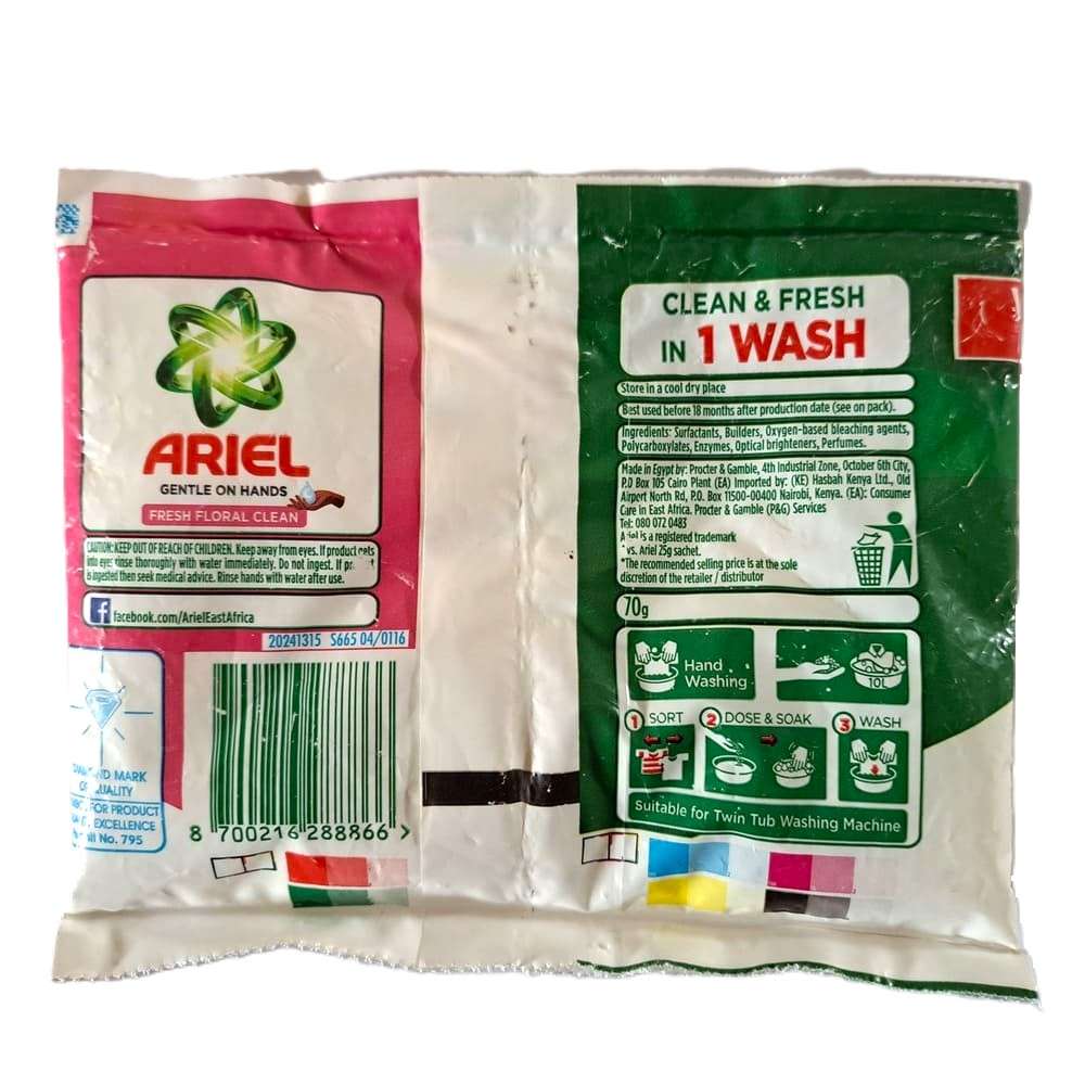 Ariel Fresh Floral Clean 70g - Image 2