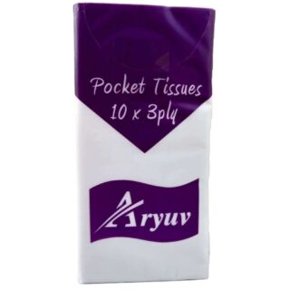 Aryuv Pocket Tissues 10Pack X 3ply