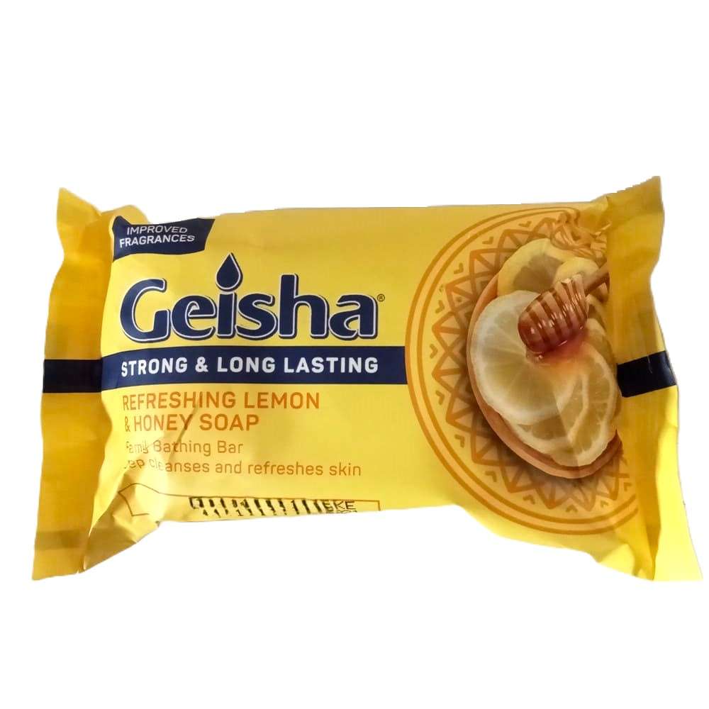 Geisha Refreshing Lemon & Honey Family Bathing Bar Soap 200g