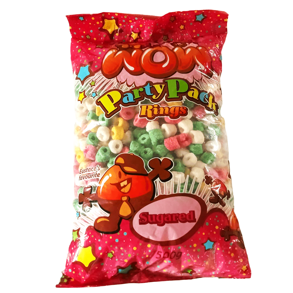 Wow Party Pack Sugared Rings 500g