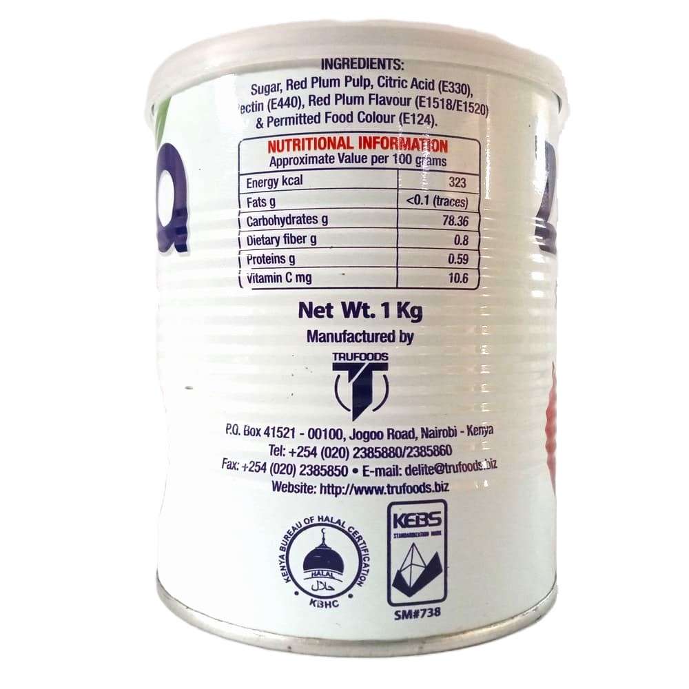 Zesta Red Plum Jam 1kg - Image 2