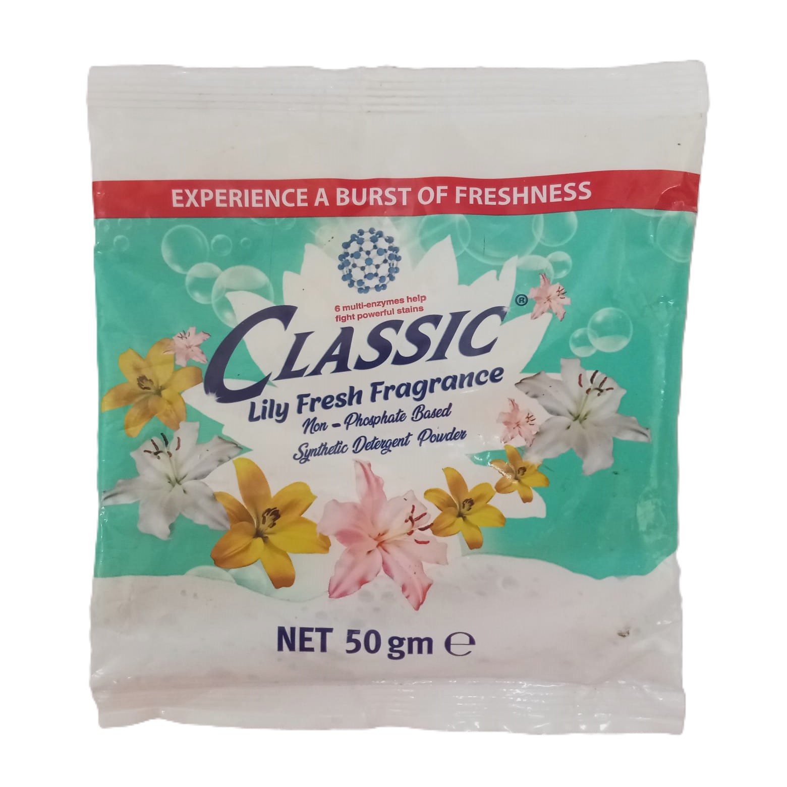 Classic Lily Fresh Fragrance Detergent Powder – 50g