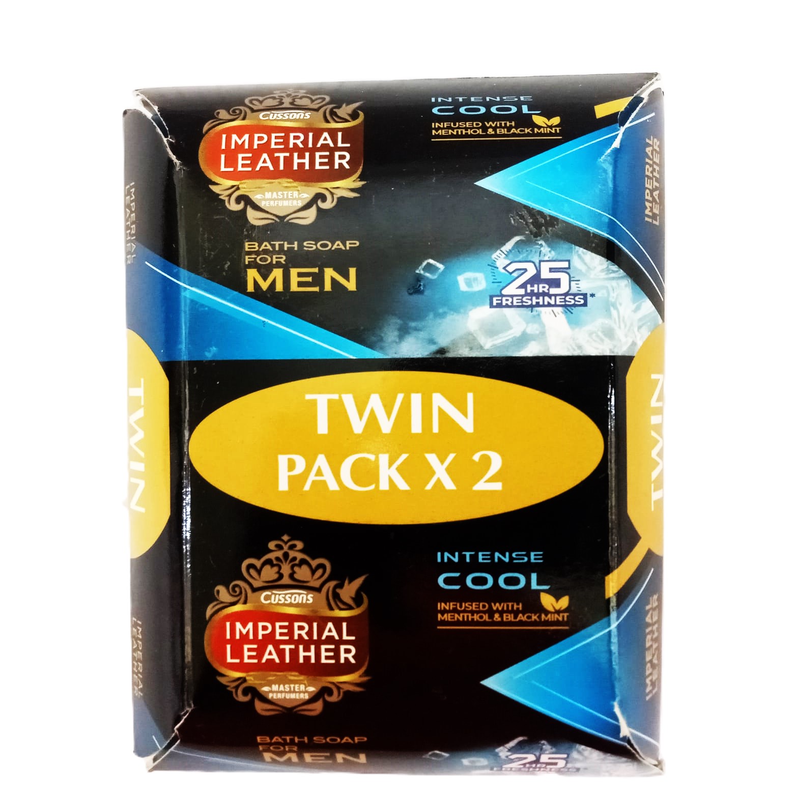 Cussons Imperial Leather Intense Cool Twin Pack Bath Soap – 150g x 2
