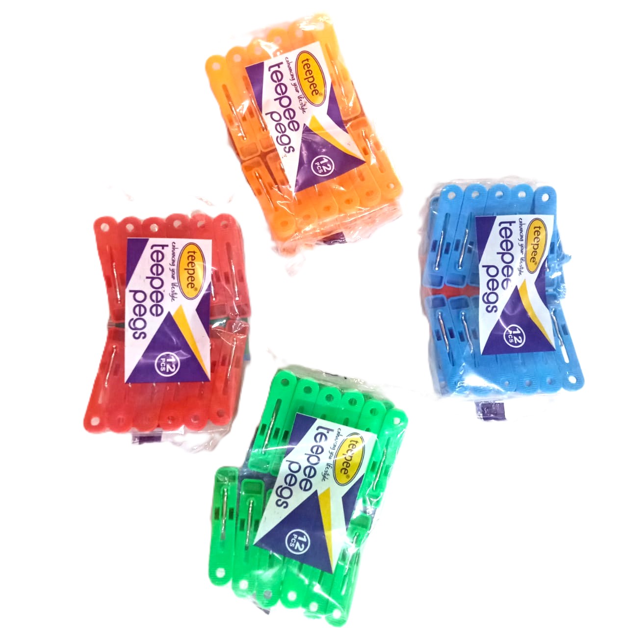 Teepee Clothes Pegs – 12pc (1 Dozen)