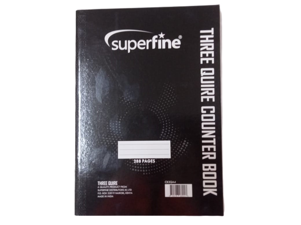 Superfine Counter Book – 3 Quire