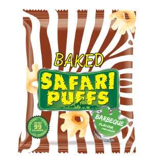 Baked Safari Puffs Barbeque Flavour 12g