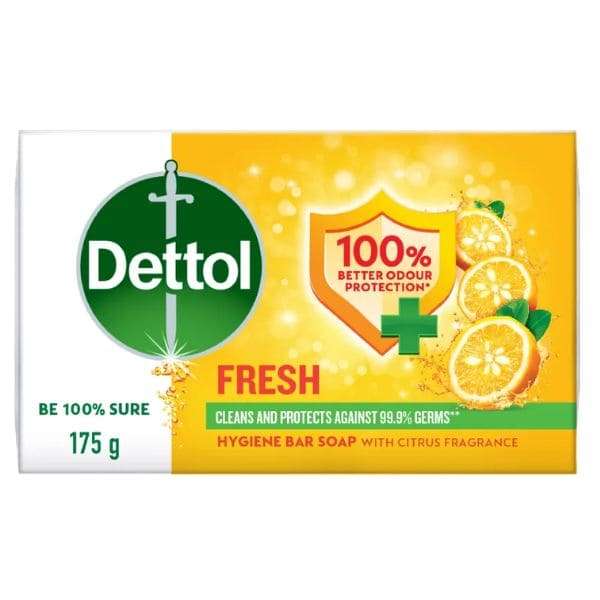 Dettol Fresh Anti-Bacterial Bathing Soap 165g