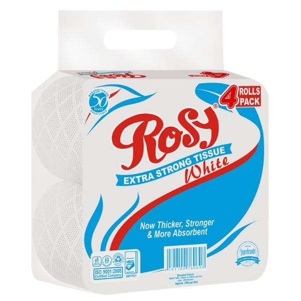Rosy Tissue Rolls 4 Pack
