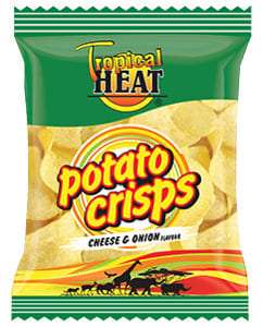 Tropical Heat Cheese & Onion Flavour Potato Crisps 100g